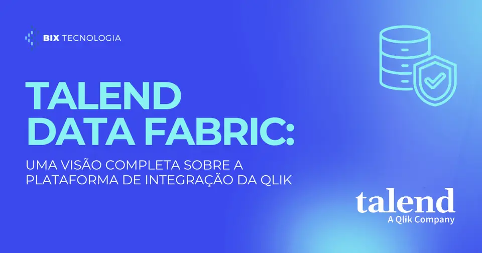Diagrama mostrando a integração de dados, qualidade e governança dentro do Talend Data Fabric.