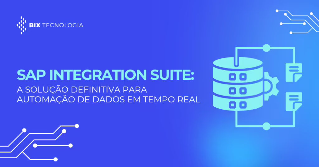 Diagrama técnico do SAP Integration Suite conectando ERP, CRM e serviços SaaS na nuvem.
